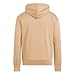 adidas Men's Essentials Feel Cozy Fleece Hoodie, Warm Sandstone/Black, Small/Tall