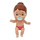 Cicciobello Amicicci, Baby mit Wiege, Relax Time, ideal für Nickerchen, 1 Amicicci Mädchen und Zubehör, Spielzeug für Kinder ab 3 Jahren, GIOCHI PREZIOSI, CC033
