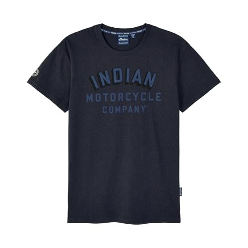 Indian Motorcycle Men's Tonal Block Logo T-Shirt, Navy