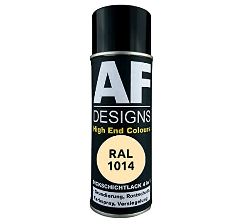 Alex Flittner Designs Rust Protection Paint 4-in-1 RAL 1014 Ivory Metal Protective Paint Spray Rust Protection Paint Spray Can