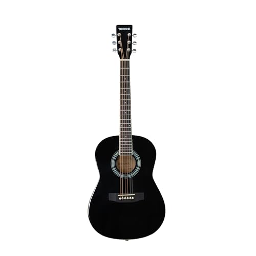 Image of Progressa Series Guitar: 36H Semi Acoustic Guitar - 36 Inches (Black) | 6-String Natural Finish Wooden Guitar | Right Hand Semi Acoustic Guitar Kit for Beginners, Professional & Adults