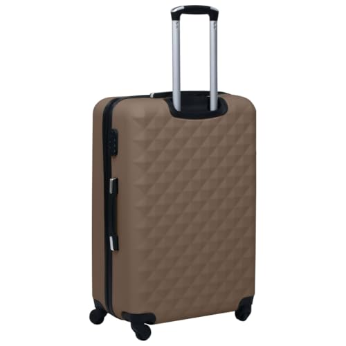 SKM Hardcase Trolley Brown ABS,Brown (Weight 8.6KG)4