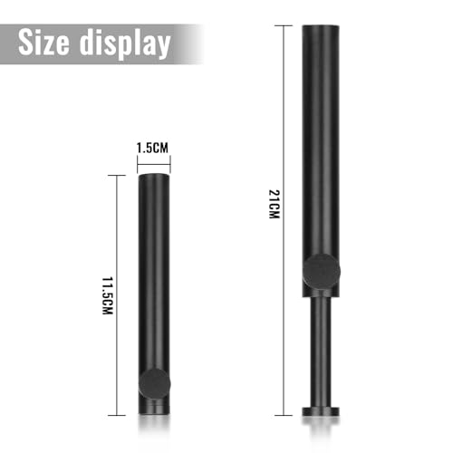 Image of Tall GPU Support Bracket - Heavy Duty Adjustable GPU Anti Sag Holder & Support Stand for Graphics Card, 4.53 inch-8.27 inch Height Durable Black Metal PC Build Stabilizer, Large /Long GPU Sag Prevention | Durable Black Metal GPU Stabilizer, Hidden Magnet GPU Holder, Graphics Card Stand Fits Most Cases, Tool-Free GPU Brace Adjust