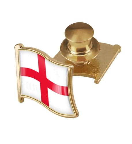 Image of vmcoatdu Country Flag Backs Locking Pin Keepers Locking Clasp Pin Badge International Travel Brooch Metal Alloy Souvenir Pin 0.75x0.7 Inch Small Pin