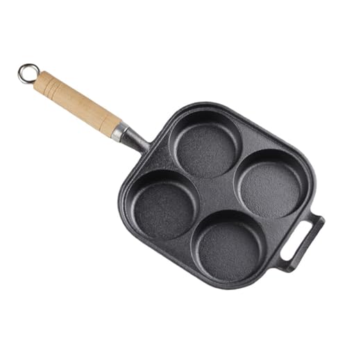 SEWACC 四孔不粘卵焼きパン ガス バーベキュー対応 速熱均一調理 朝食用卵料理ツール 便利で掃除簡単な製フライパン
