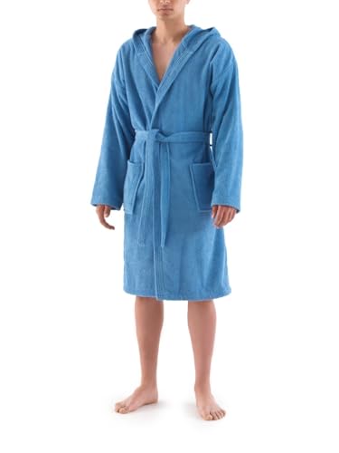 Peignoir lavande taille L compact pour ne plus attraper froid après le bain - 5