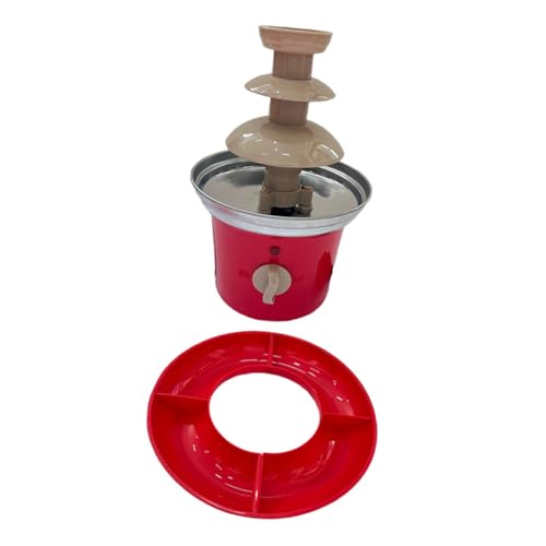 OKUMEYR Electric Chocolate Fountain Machine Melting Milk Chocolate Perfect for Parties 3-tier Stainless Steel Easy Assembly