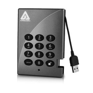 Amazon | Aegis Padlock USB2.0接続ポータブルHDD 750GB テンキー入力