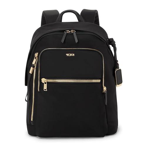 TUMI - Voyageur Halsey Backpack - Travel Backpack - For Business, Fashion, Commute - Holds Up to 14' Screens - Black & Gold