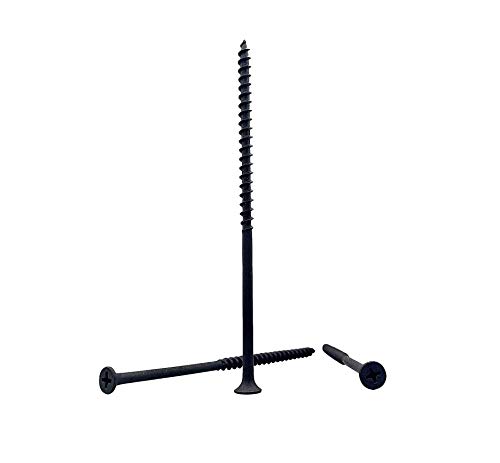 Vis à bois 4,8x130 mm en acier phosphaté noir pour panneau aggloméré x150