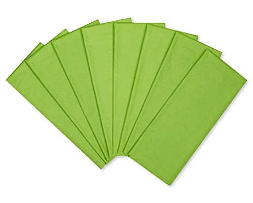 Image of Papyrus 8 Sheets 20 in. x 26 in. Lime Green Tissue Paper for Fathers Day, Graduation, Birthdays and All Occasions