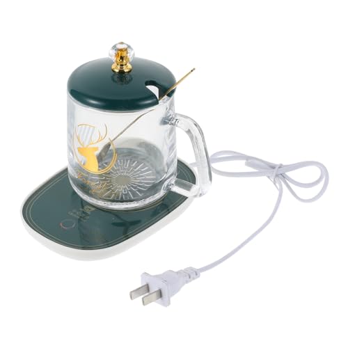 Sosoport 1Set Heating Coaster Practical Coffee Warmer with Cup Scoop for Home Office Use Keeps Beverages at Optimal Temperature Compatible
