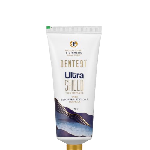 Image of Dente91 Ultra Shield Toothpaste | Nano Hydroxyapatite Toothpaste | Anti Cavity with 2X Remineralization | Sensitive Teeth Care | Pack of 1, 70g