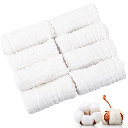 8 pack muslin squares for baby