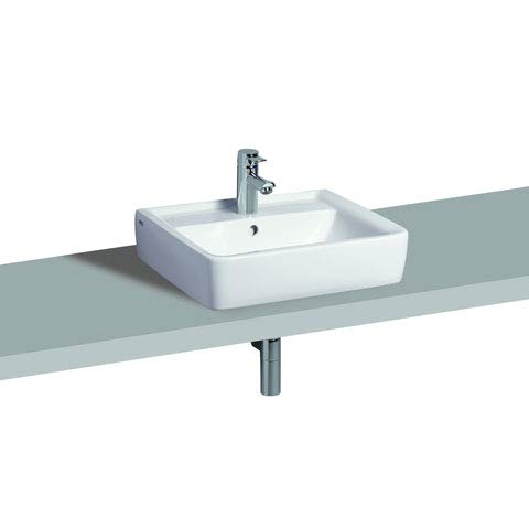 Preisvergleich Produktbild Keramag Aufsatzwaschbecken Renova Nr. 1 Plan, 225165 65x48cm KeraTect weiß(alpin) 225165600