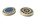 Siscaa Sure Slam - Set of 2 Professional Carrom Board Striker with Wooden Box - for National & International Carrom Tournament Combo