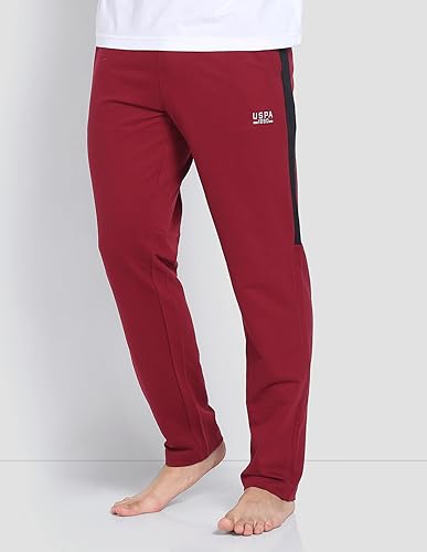 Image of U.S. Polo ASSN. Mens OR001 Heathered Cotton Track Pants