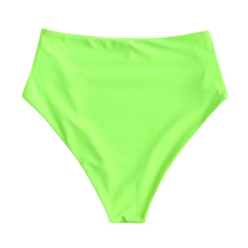 Image of ZAFUL Women High Waisted Bikini Bottoms Ruched Swimsuit Bottom Tummy Control Bathing Suit Bottoms