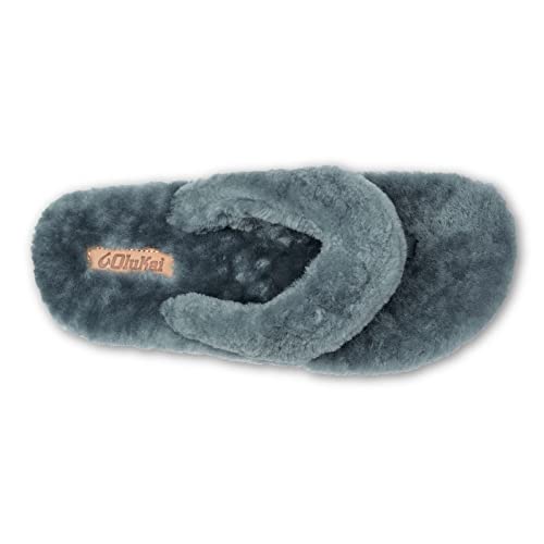 OLUKAI Kipe'a Heu Women's Sandal Slippers, Soft & Comfortable Shearling-Wrapped Straps, Durable Rubber Outsoles for All-Day Wear, Causal & Cute Everyday Style4