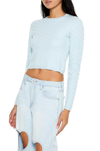 Forever 21 Women's Textured Cropped Sweater4