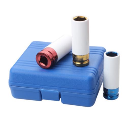 [CALIFAKT]ソケットレンチ ホイール ナット ３本セット インパクトレンチ 17mm 19mm 21mm トルクレンチ タイヤ 自動車 傷 防止 ディープ ソケット アルミホイールのサムネイル