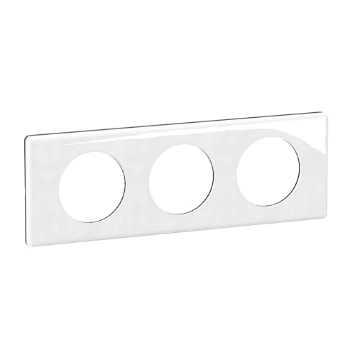 Plaque Céliane Legrand 3 postes en véritable porcelaine de Limoges pour intérieur raffiné