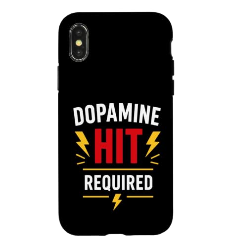 Humor Brain Motivation Funny Saying Dopamine Hit Required �X�}�z�P�[�X iPhone X/XS �p