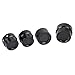 XMMT Black Front+Rear Axle Nut Cover Caps for Harley Sportster XL 883 1200 Models