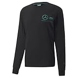 PUMA Herren Mercedes Statement Graphic Long Sleeve Tee T-Shirt, Black, Medium