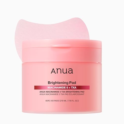 Image of Anua Niacinamide 5 TXA Toner Pads, Daily Facial Pads for Glass Skin, Under Eye Brightener with Tranexamic Acid & Pink Vitamin, Hydration & Spot Care for Hyperpigmentation, Korean Skin Care, 60 Pads