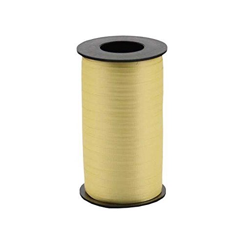 Berwick1 610 Offray Splendorette Crimped Curling Ribbon, 3/16" W X 500 yd, Pastel Yellow