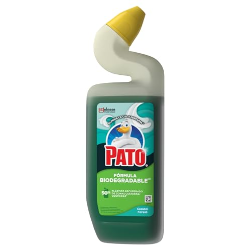 Pato WC Biodegradable Coastal Forest, Limpieza Total e Inmediata del Inodoro, Elimina Manchas y Cal, 1 Gel 750 ml