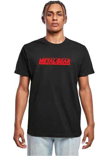 Merchcode Mc1030-metal Gear Solid Logo tee Camiseta, Negro, XL Hombres