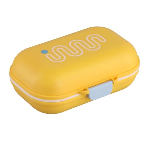 Boîte à Savon Portable Scellée Avec Couvercle - Belle Boîte de Sapin Drainant pour Rangement et Voyage (Jaune Citron)