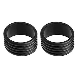 SunaOmni Tennisschläger-fixringe Gummi-griffbänder Tennisschlägerband Tennisschläger-fixringe Overgrips-Schutz Für Squashschläger Schwarz 2st