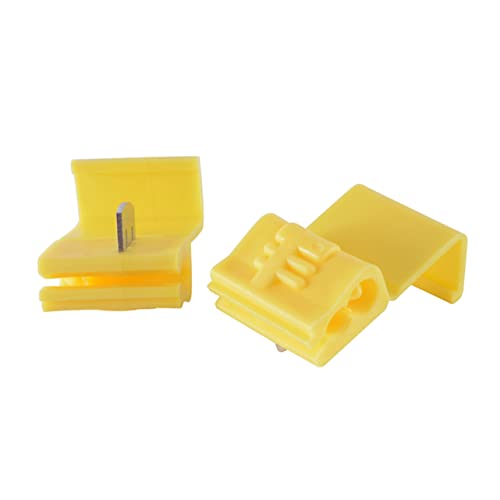 LIFKICH 125pcs Quick Splice Solderless Wire Connectors Assortment Kit Easy to Use Quick Wire Connection Tool for Automotive and Electrical Projects Red Blue Yellow