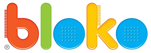 BLOKO – 503555 – Baril de Rangement de 100 avec Une Plaque de Base – Dès 12 Mois – Fabriqué en Europe – Jouet de Construction 1er âge