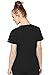 Med Couture Peaches Scrub Top for Women Raglan V-Neck with 3 Pockets, Modern Fit, Moisture-Wicking & Light Weight Plus Size - MC8470, 2XL, Black