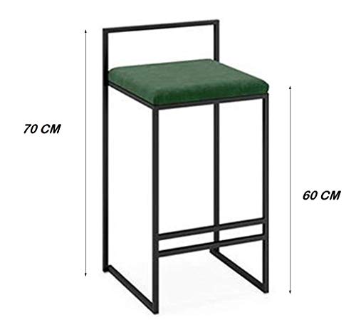 Image of INDIAN DECOR. 45160 White Barstools Bar Stool Breakfast Kitchen Counter Bar Chair Metal Leg in White High Stool, with PU Seat Dining Chair for Restaurant | Pub |