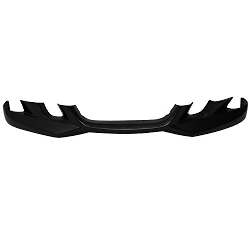 Pre-Painted Front Bumper Lip Compatible with 2005-2008 BMW E90 3-Series, AC Style Painted Jet Black #668 PU Front Lip Finisher Under Chin Spoiler Add On Available by IKON MOTORSPORTS