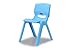 Produktbild JAMARA 460583 - Kinderstuhl Smiley bis 100 KG - stapelbar, aus robustem Kunststoff, Indoor-Outdoor geeignet, blau