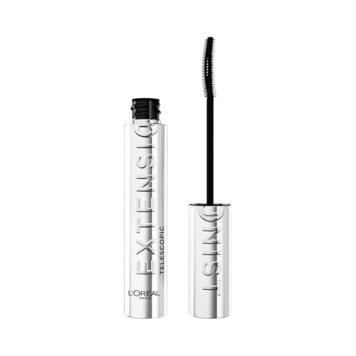 LOréal Paris Telescopic Extensionist Mascara for 24H Long-Lasting Curl Volume and Exceptional Lengthening Eyelashes with Eyelash-Extension Effect 9.75g