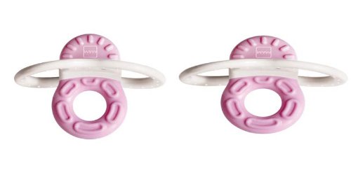MAM Bite & Relax Beißring, ab 2 Monaten, Rosa, 2 Stück