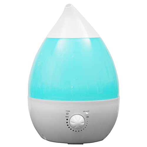 サンパーシー 超音波加湿器 アロマ 卓上 上部給水 ライト 小型 静音 しずく型 乾燥 加湿 花粉症
