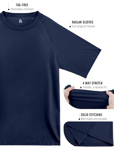 2Pack Rash Guard for Men Short Sleeve UPF50+ UV Swim Shirts Dry Fit Beach Water Activewear Athletic Sports Mens Clothing4