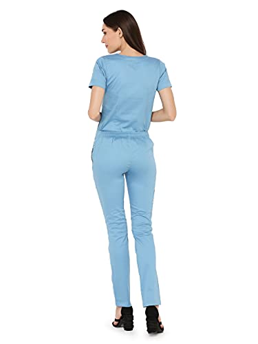 Image of Associated Uniforms Womens Cotton Slim Fit Scrub Suit with Lycra /Spandex /Stretch feel (LYCO)