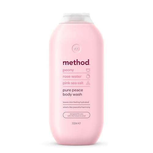 Method Duschgel Pure Peace Pfingstrose Rosenwasser und rosa Meersalz 1 Stück 532 ml