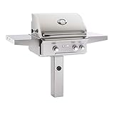 AOG American Outdoor Grill 24NGT T-Series 24 inch Natural Gas Grill On in-Ground Post Rotisserie