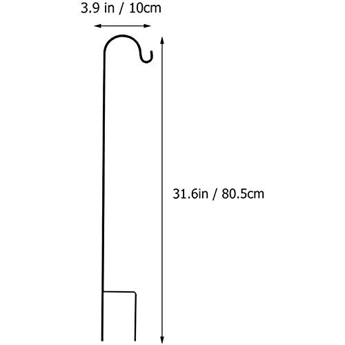 Tbkoly SchäFer Hook Rust Resistant Garden Stake Metal Plants Stand Hanger Bird Bunny Pole 80.5 x 10 x 1 cm - Image 2