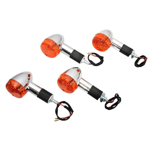 Luz Senal De Giro 2/4 Luces Direccionales Delanteras Y Traseras para Motocicleta para K&awasaki para Vulcan para VN 750 800 900 1500 1600 1700 2000 Intermitentes(4 Piezas)